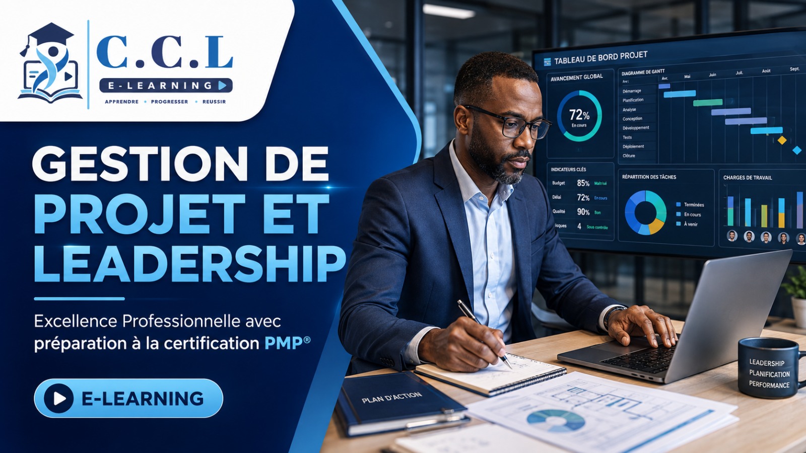 Gestion de Projet et Leadership :Excellence Professionnelle avec préparation à la certification PMP®